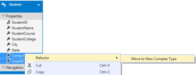 Moving Property to New Complex Type